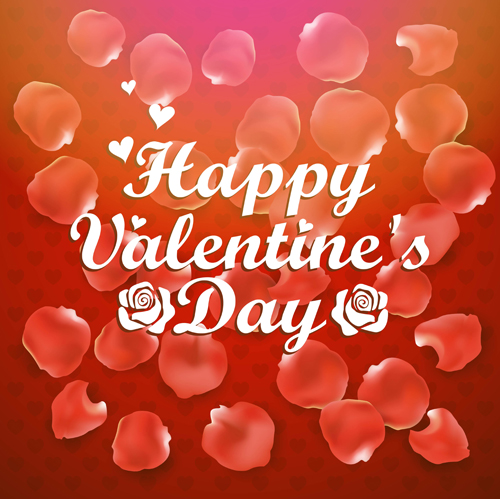 Valentine day red heart backgrounds art vector 08