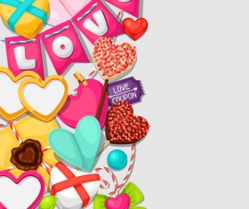 Valentines day design elements vector set 07