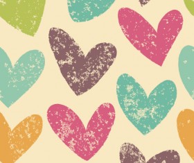 Valentines day heart seamless pattern vectors 03
