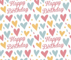 Valentines day heart seamless pattern vectors 07