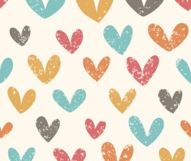 Valentines day heart seamless pattern vectors 10