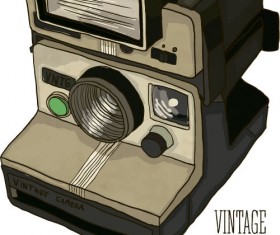 Vintage camera hand drawing vectors set 09 free download