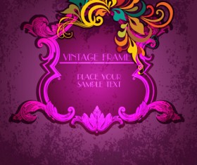 Vintage, floral, frames,grunge, background,