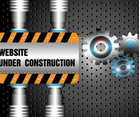 Website under construction vector material 02