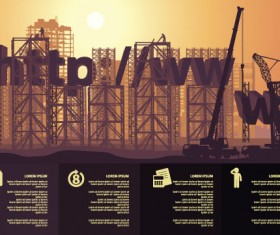 Website under construction vector material 05