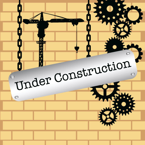 Website under construction vector material 07
