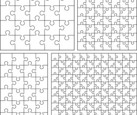 White pizzle template vector 01