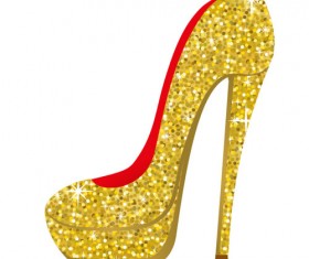 Women high-heeled shoes vector illustration 02