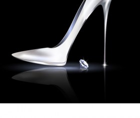Women high-heeled shoes vector illustration 04