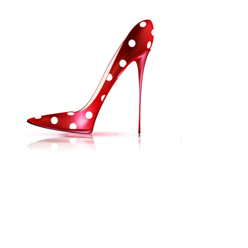 Women high-heeled shoes vector illustration 05