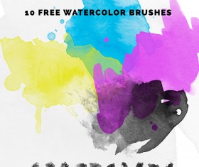 10 Kind Watercolour Photoshop Brushes
