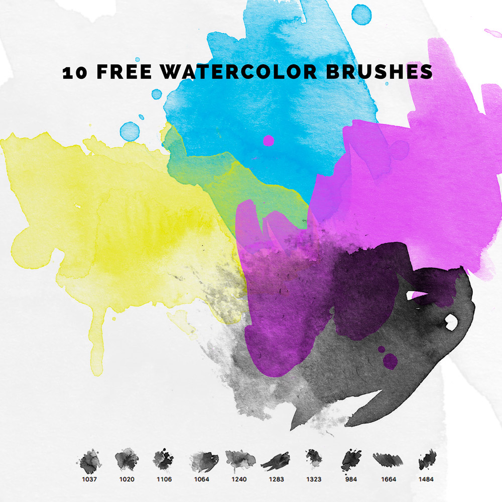 10 Kind Watercolour Photoshop Brushes