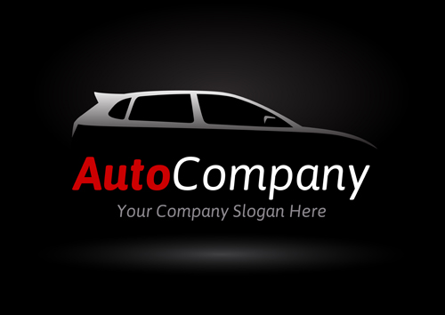 Auto company logos creative vector 07