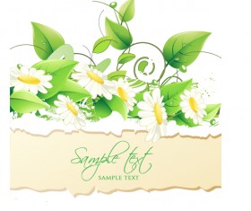 Beautiful flower abstract vector background