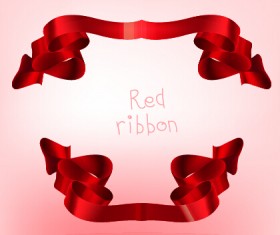 Beautiful red ribbon set 06