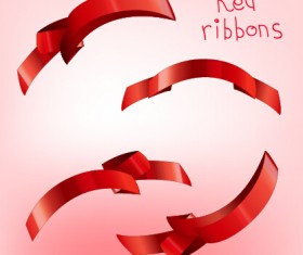 Beautiful red ribbon set 09