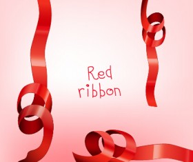 Beautiful red ribbon set 10