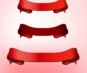 Beautiful red ribbon set 12