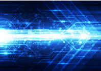 Blue tech futuristic background vector 09