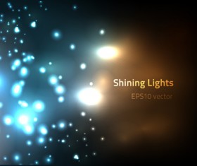 Blur light dots vector background