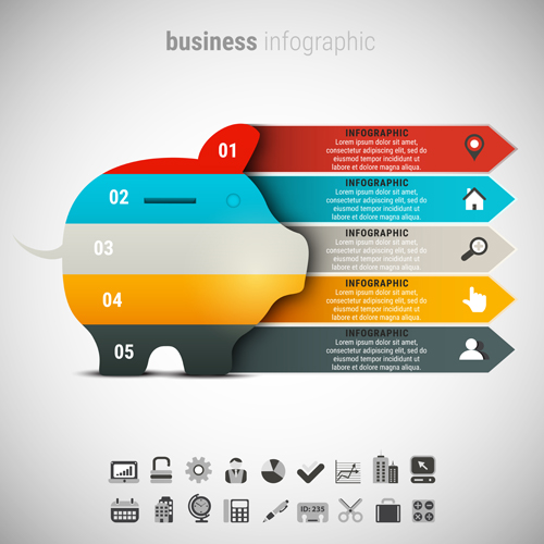 Business Infographic creative design 3896