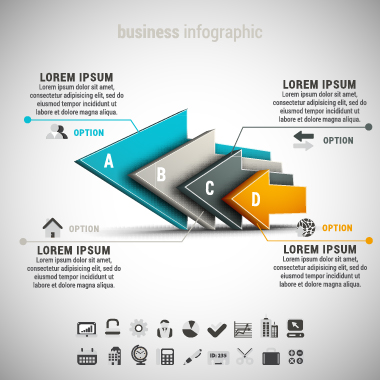 Business Infographic creative design 3909