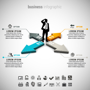 Business Infographic creative design 3914