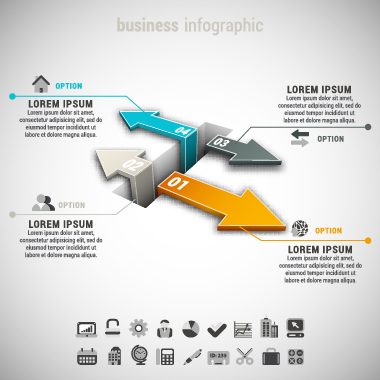 Business Infographic creative design 3917