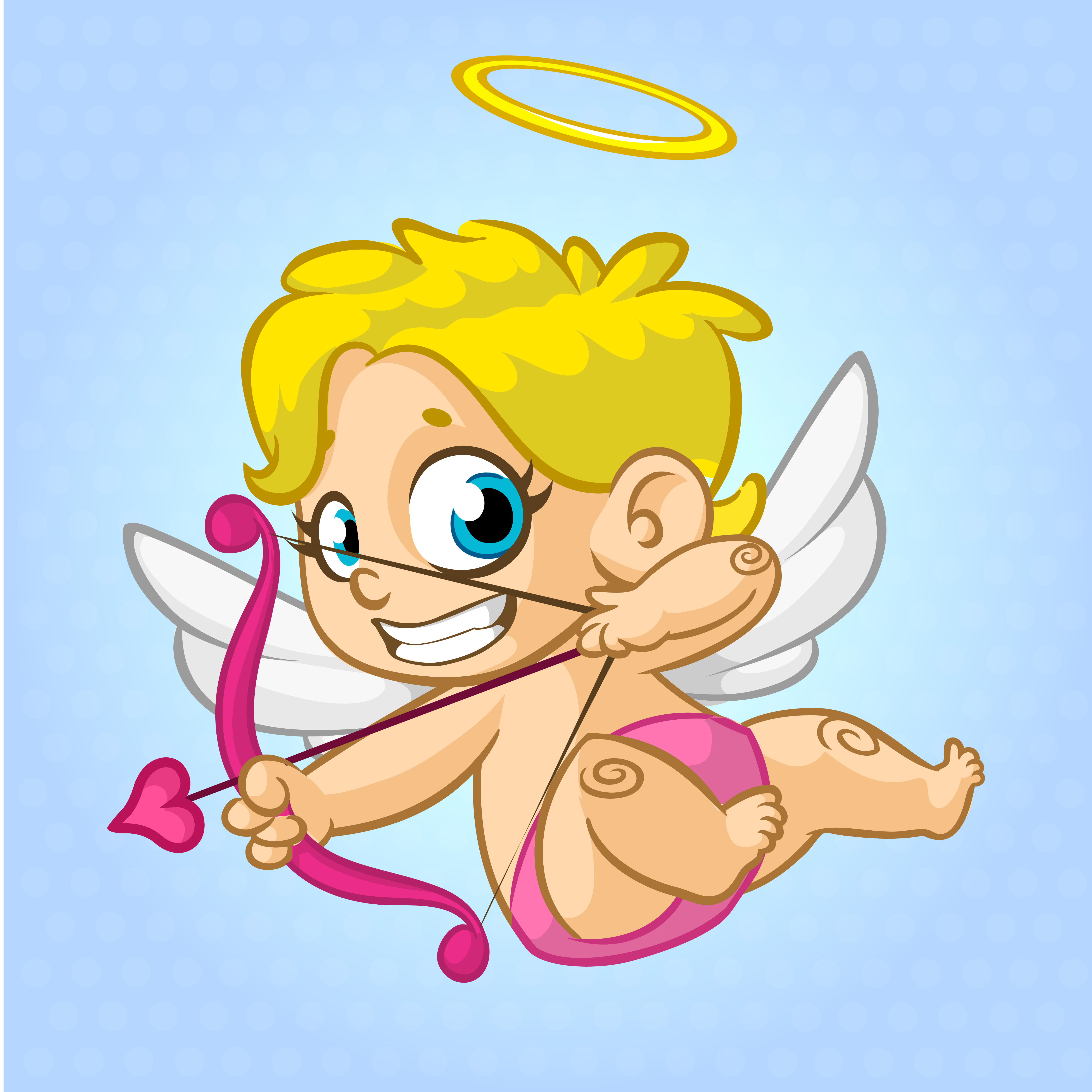 Bow,cartoon,Cupid,with Vector Cartoon and more resources at freedesignfile....