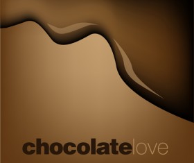 Chocolate cream vector background 01