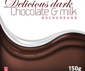 Chocolate milk poster creative vectors 02
