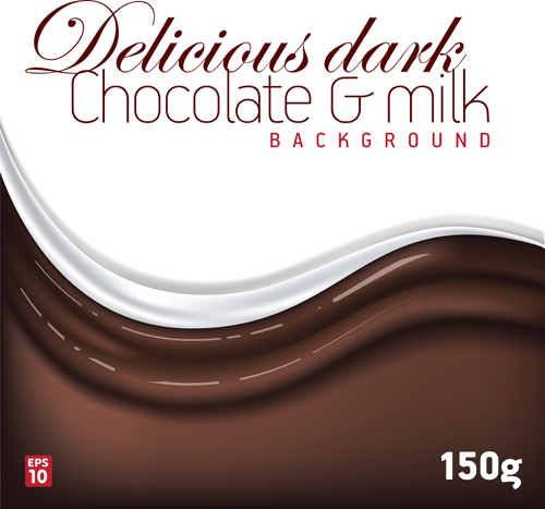 Chocolate milk poster creative vectors 02