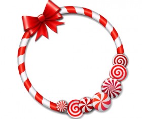 Cute candy frames vector material 01