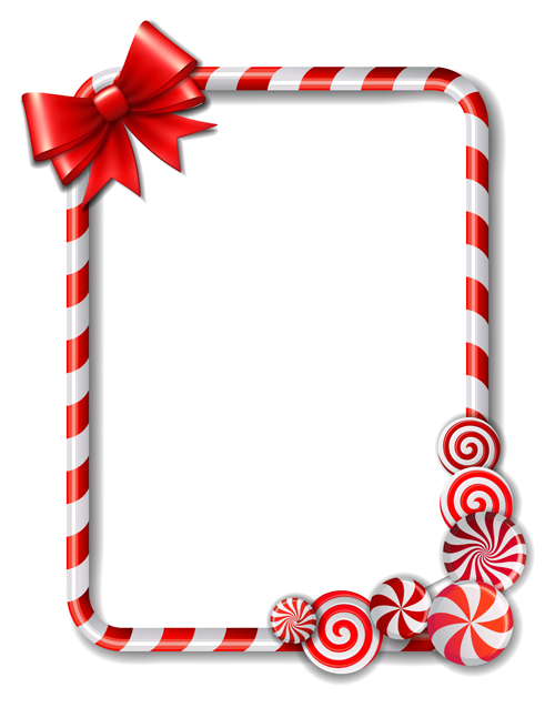 Cute candy frames vector material 02