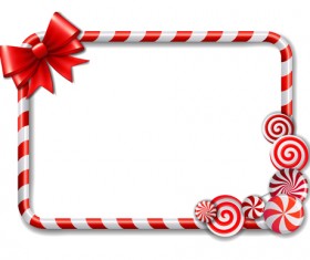 Cute candy frames vector material 03