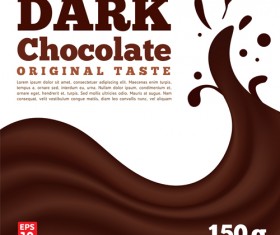 Dark chocolate vector background