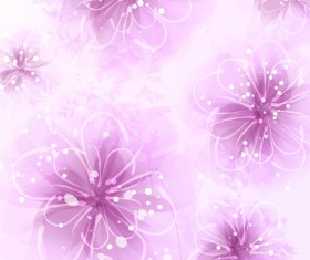Dream background with flower design vector 03