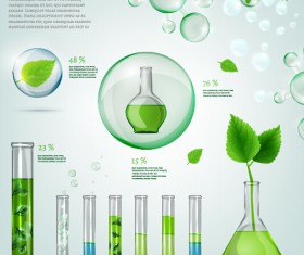 Eco Infographics and leaves bubble vector 11