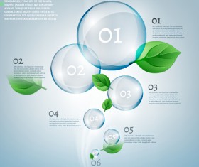 Eco Infographics with bubble vectors 02