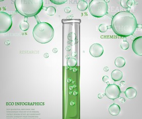 Eco Infographics with bubble vectors 03