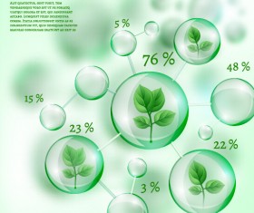 Eco Infographics with bubble vectors 08