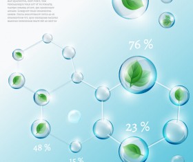 Eco Infographics with bubble vectors 11