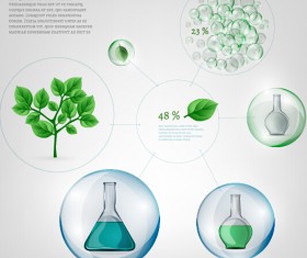 Eco Infographics with bubble vectors 12