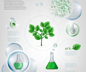 Eco Infographics with bubble vectors 13