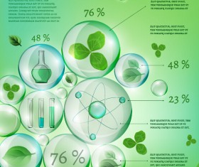 Eco Infographics with bubble vectors 16