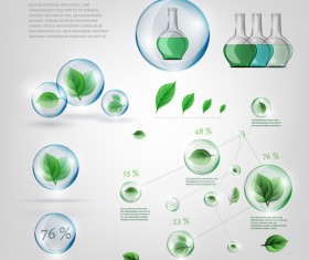 Eco infographics elements vectors graphics 03