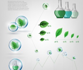 Eco infographics elements vectors graphics 05