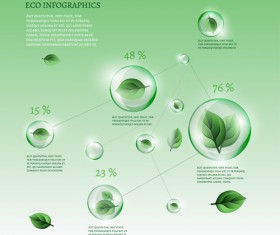 Eco infographics elements vectors graphics 10