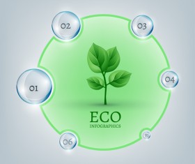 Eco infographics elements vectors graphics 16