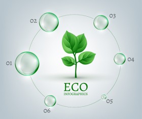 Eco infographics elements vectors graphics 18